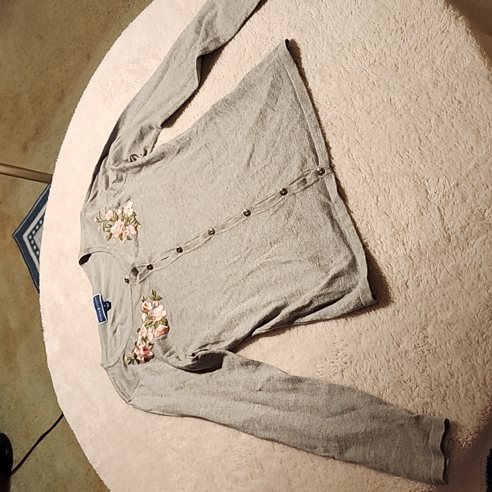 Karen Scott floral cardigan